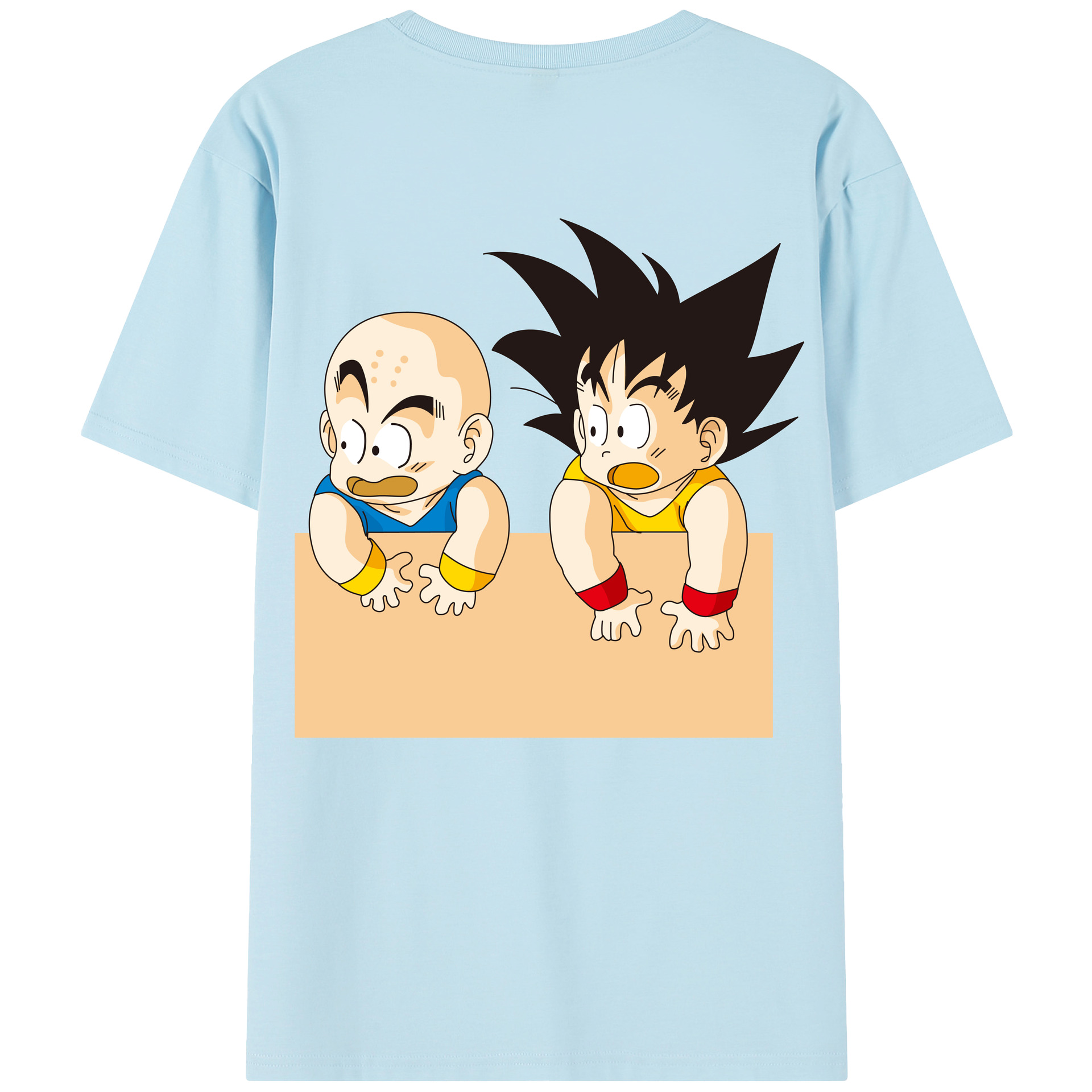（画像用） ドラゴンボール 孫悟空（そん ごくう）Son Goku カカロット DRAGON BALL Kakarotto 綿100％半袖Tシャツ（背面プリント）